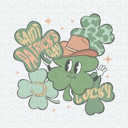 saint patrick's day lucky cowboy shamrock png