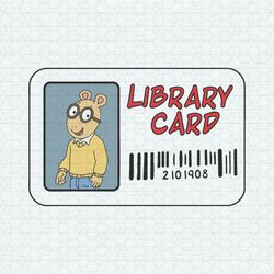 Library Card SVG 1 Arthur SVG