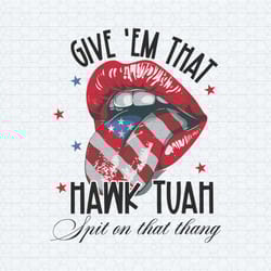 retro give em that hawk tuah svg