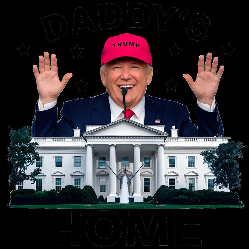 Only PNG - White House Daddy's Home Trump Meme PNG 2.jpg
