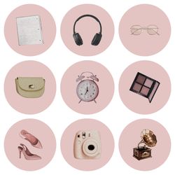 24 Retro Pink Instagram Highlight Icons. Vintage Instagram Highlights Covers. Butterfly Icons.