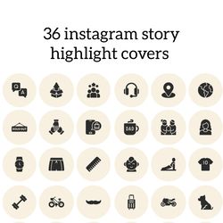 36 mens icons for your beautiful instagram. style beige mens instagram highlight covers. digital download.