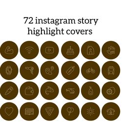 72 Lifestyle Instagram Highlight Icons. Brown Instagram Highlights Images. Beautiful Instagram Highlights Covers
