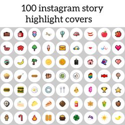 100 Pixel Instagram Highlight Icons. Colors Instagram Highlights Images. Beautiful Instagram Highlights Covers