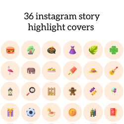 36 Realistic Instagram Highlight Icons. Lifestyle Instagram Highlights Images. Bright Instagram Highlights Covers