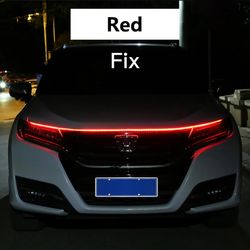LED Daytime Running Light Scan Starting Car Hood Decorative Lights DRL Auto Engine Hood Guide Decorative Ambient Lamp 12