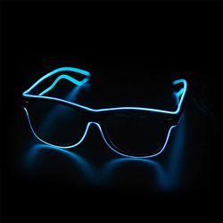Led Glasses Neon Party Flashing Glasses EL Wire Glowing Gafas Luminous Bril Novelty Gift Glow Sunglasses Bright Ligh