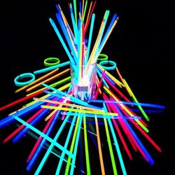 Party Fluorescence Light Glow Sticks Bracelets Necklaces Neon For Wedding Party Glow Sticks Bright Colorful Glow Stick