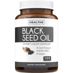Healths Harmony Black Seed Oil Softgel Capsules (NON-GMO & Vegan)