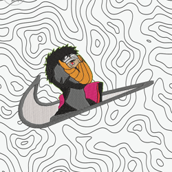 obito nike embroidery design file/ naruto anime embroidery design/ machine design pes dst. obito uchiha embroidery pes