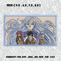 86 eighty six embroidery design file, 86 eighty six anime embroidery design, machine embroidery pattern, anime pe design