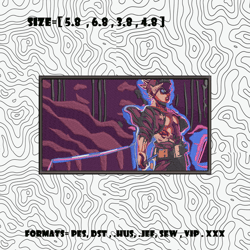 asta black clover embroidery design, embroidered shirt, anime shirt, anime design, anime embroidery, digital download