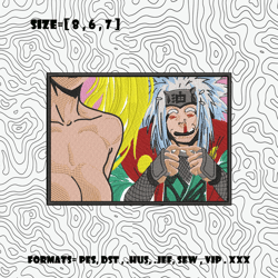 jiraya a naruto embroidery design / naruto anime embroidery design/ swoosh pooh machine embroidery / design pes digital