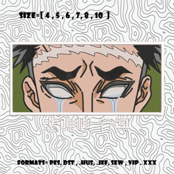 anime-inspired hashira stone embroidery design files, machine embroidery designs, digital download embroidery