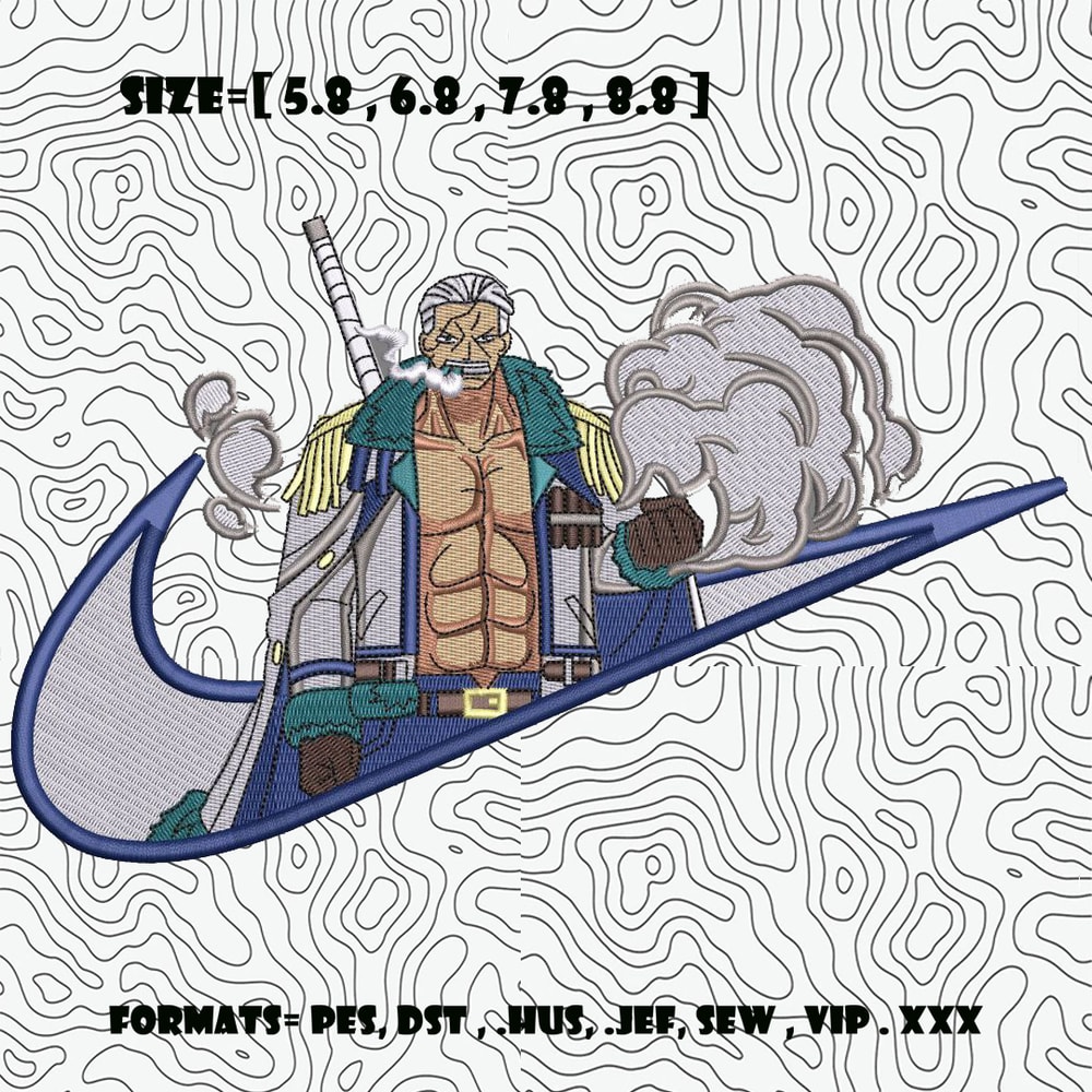 Smoker Anime Embroidery Design File Pes Anime One Piece File Embroidery Pattern One Piece Art 58687888 Inch 0