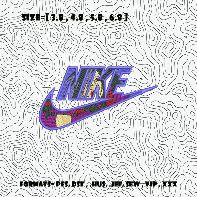 Nike Madara Embroidery Design File Pes Anime Naruto Embroidery Design Machine Embroidery Pattern Swoosh Embroidery 0