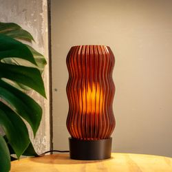 table lamp, retro minimal design, 3d printed