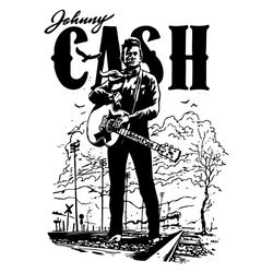 johnny cash country music svg singer svg digital file