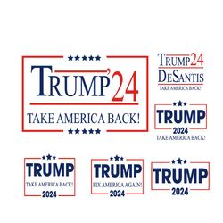 trump 2024 bundle svg trump take america back republican 2024 svg