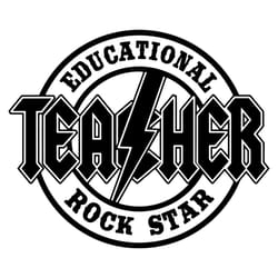 educational teacher rock star svg teacher svg digital file
