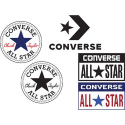 converse logo bundle svg, fashion logo svg, famous brand logo svg