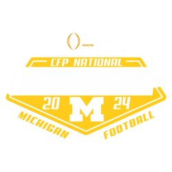 Michigan Wolverines 2024 Cfp National Championship SVG