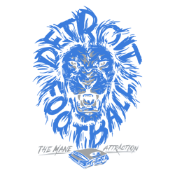 Detroit Lions Football The Mane Attraction SVG Digital Download