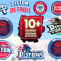 10 Files Detroit Pistons Svg Bundle, Detroit Pistons NBA Lovers