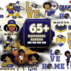 65 Files Designs Baltimore Ravens Football Svg Bundle, Ravens Girl Svg
