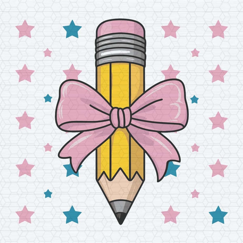 Cute Pencil Preschool First Day Of School SVG.jpg