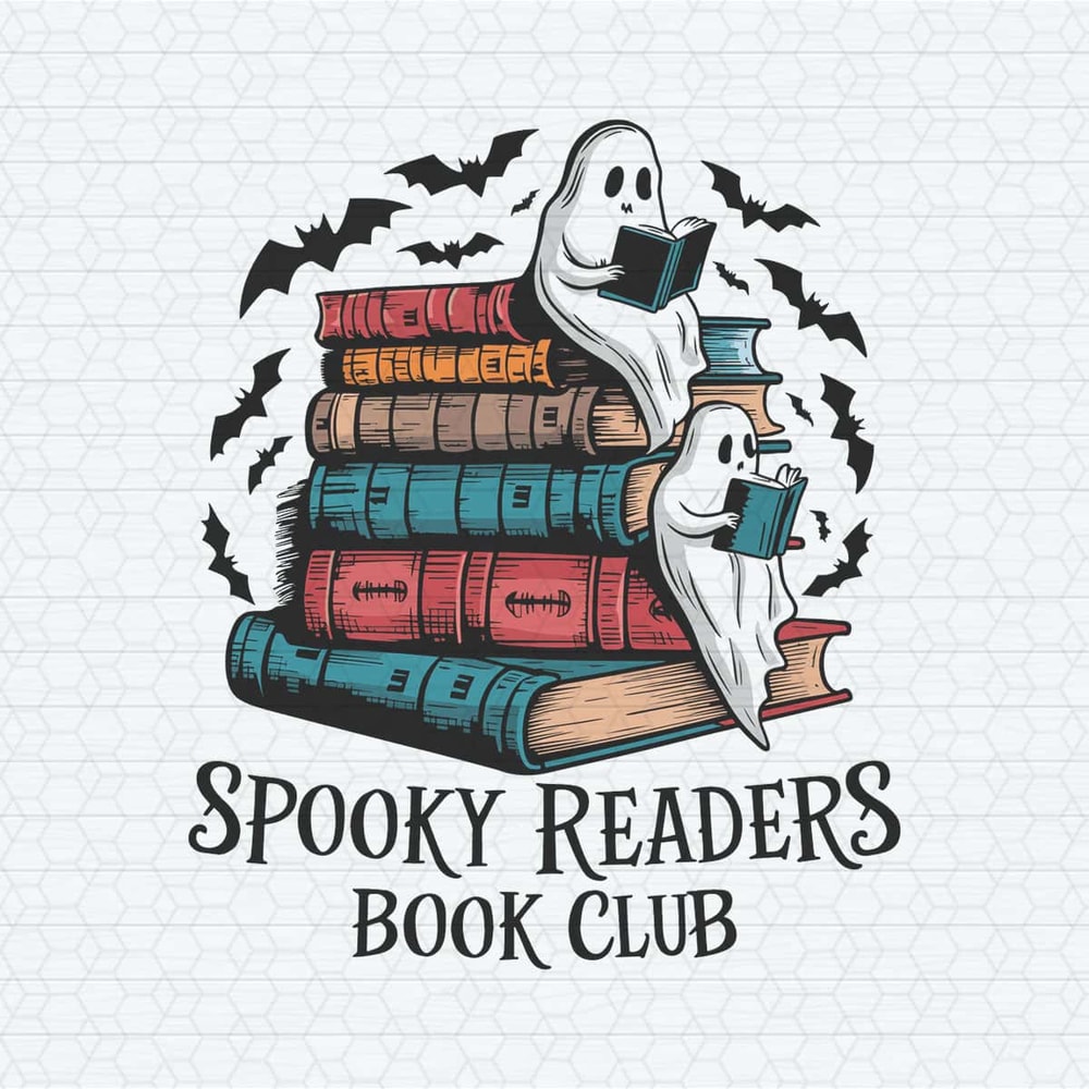 Bookish Ghost Spooky Readers Book Club PNG.jpg
