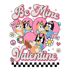 be mine valentine bluey bingo png1