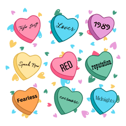 valentines day swift albums heart svg1