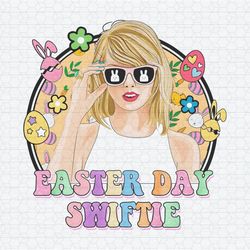 Retro Easter Day Swiftie Bunny Eggs PNG
