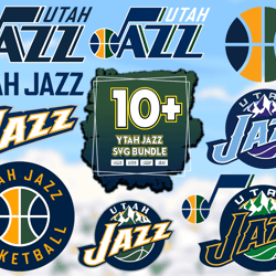10 Files Utah Jazz Svg Bundle, Utah Jazz Logo, Utah Jazz Lovers