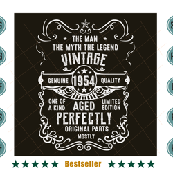 birthday the man the myth the legend vintage 1954 svg bd110821ht12