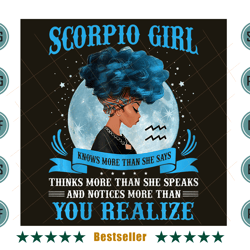 black girl birthday scorpio girl blue vintage png bd08102021ht30