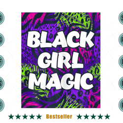 black girl magic afro american png bg07092021ht31