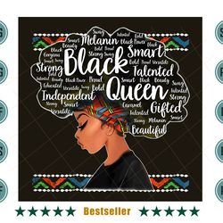 black queen melanin smart talented png bg28092021ht56