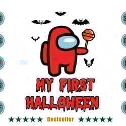 among us baby my first halloween impostor candy svg