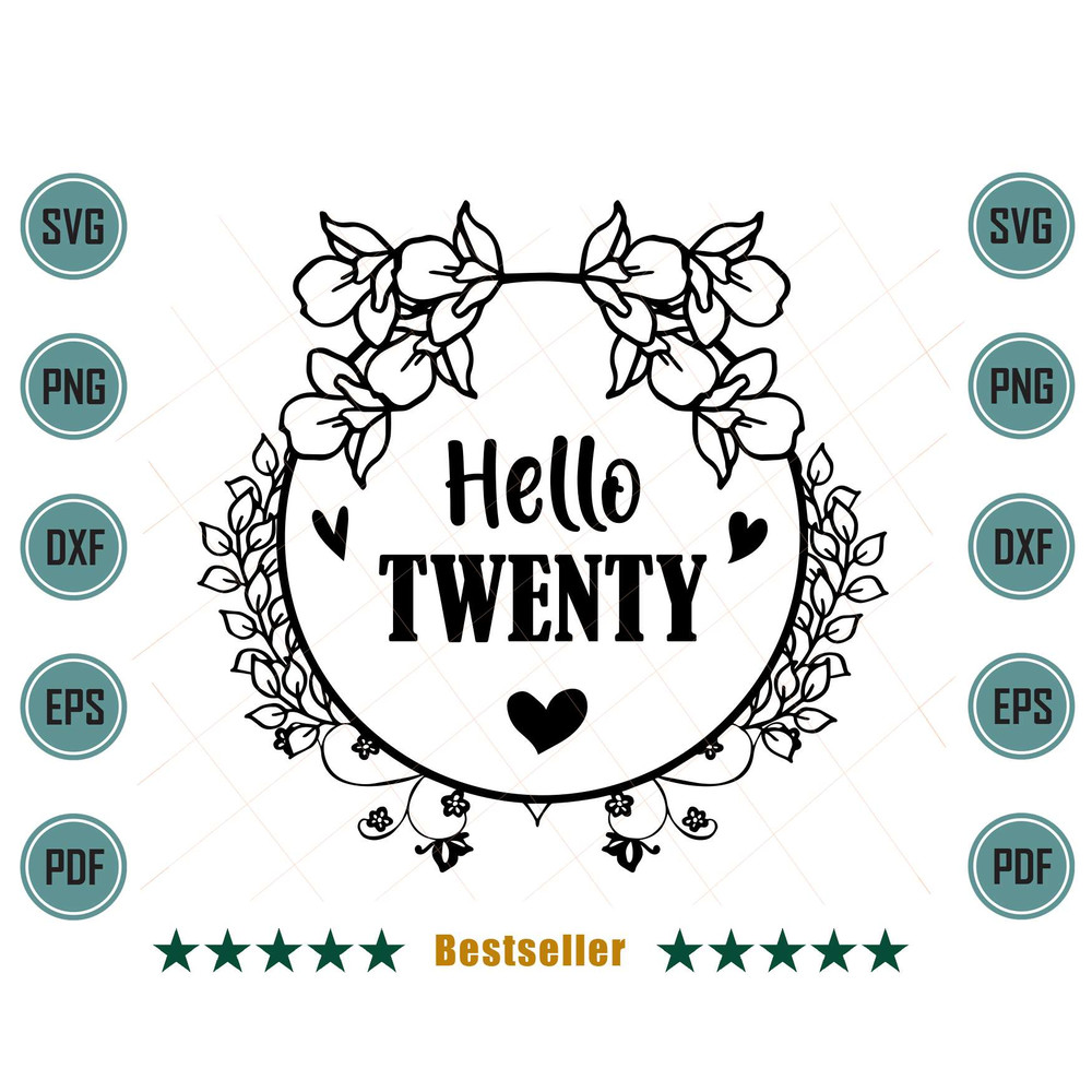 Hello-Twenty-Happy-20th-Birthday-Floral-Design-Svg-BD080721HT51.jpg