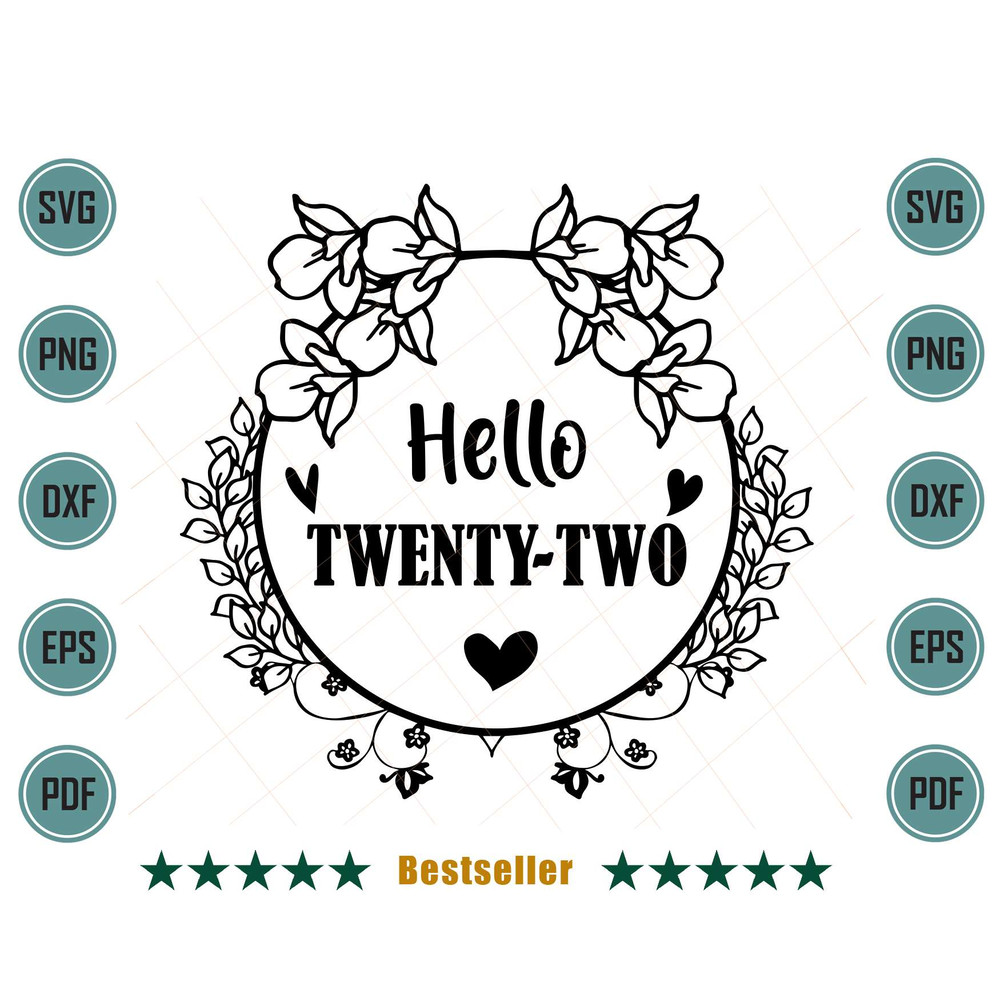 Hello-Twenty-Two-Happy-22nd-Birthday-Floral-Design-Svg-BD080721HT53.jpg
