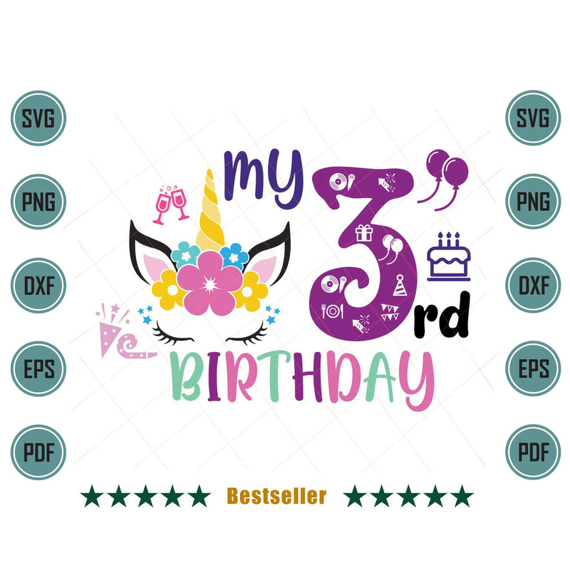 My-3rd-Birthday-Unicorn-Birthday-Baby-Girl-Svg-BD070721HT64.jpg