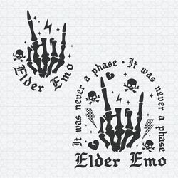 Retro Elder Emo It Was Never A Phase SVG
