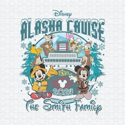 Custom Mouse And Friends Disney Alaska Cruise 2024 PNG