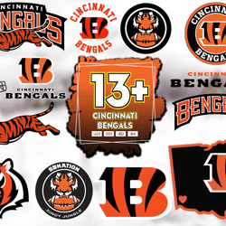 13 Files Cincinnati Bengals Football Svg Bundle, Bengals Logo Svg, Bengals Girl Svg
