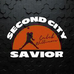 caleb williams second city savior svg