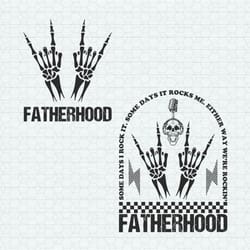 fatherhood some day i rock it svg