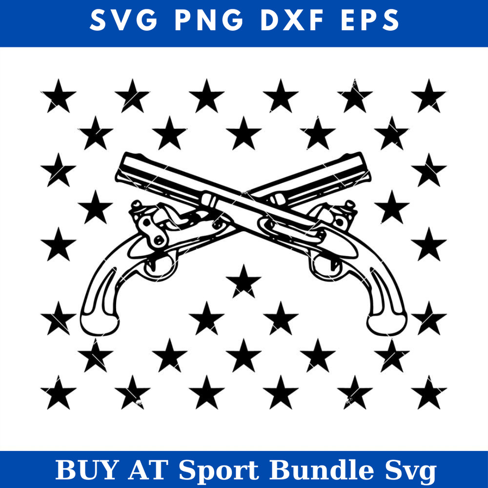 Army Military Police Svg, Crossed Pistols Insignia Svg.jpg