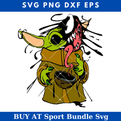 babyoda venom svg, venom svg, babyoda svg, yodalorian svg
